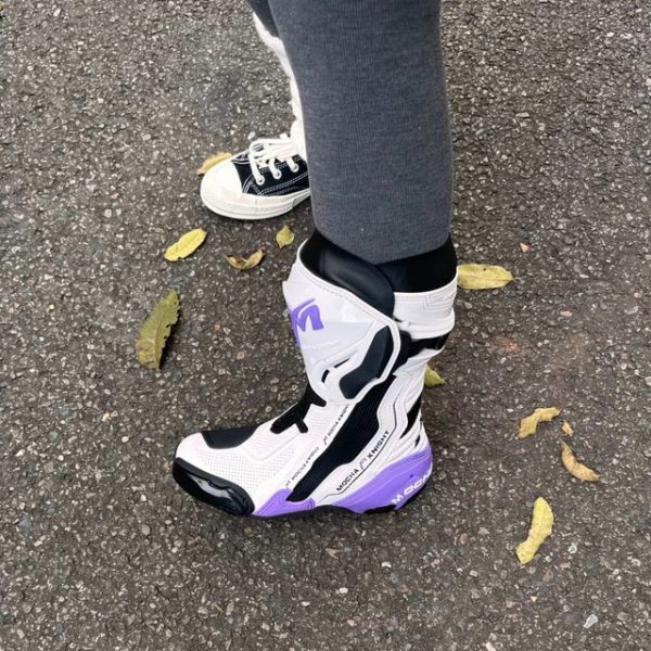Allgoal Purple Motorcycle Riding Boots - 图片 4