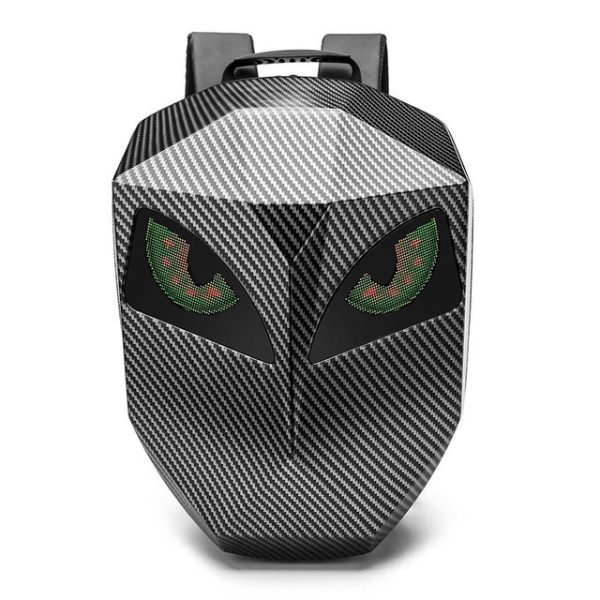 Knight LED Motorcycle Backpack - Carbon Fiber Design