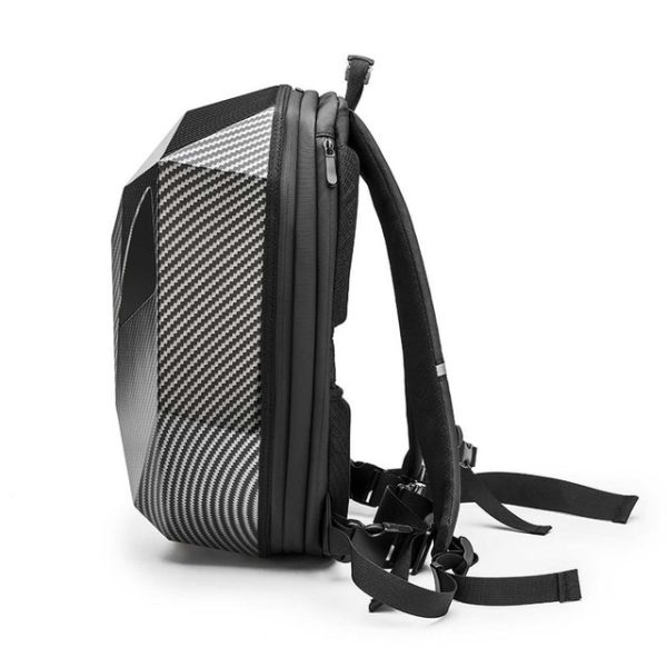 Knight LED Motorcycle Backpack - Carbon Fiber Design - 图片 4