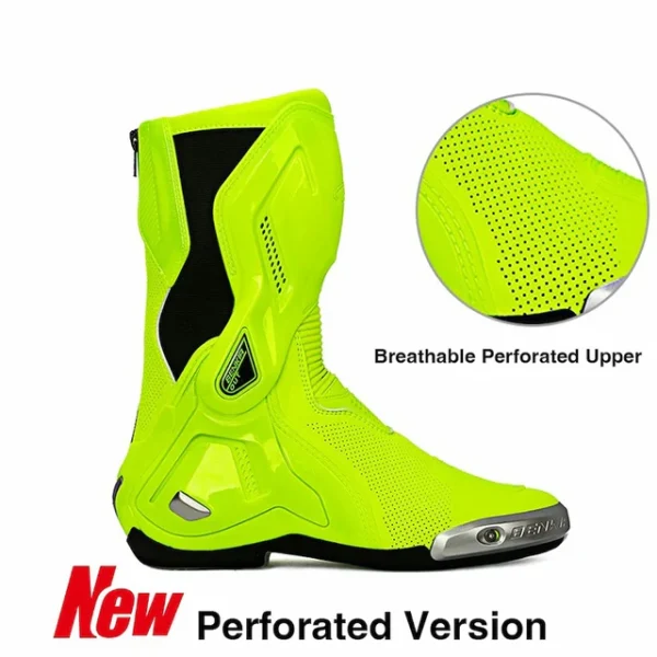 Allgoal Motorcycle Riding Boots Green - 图片 3