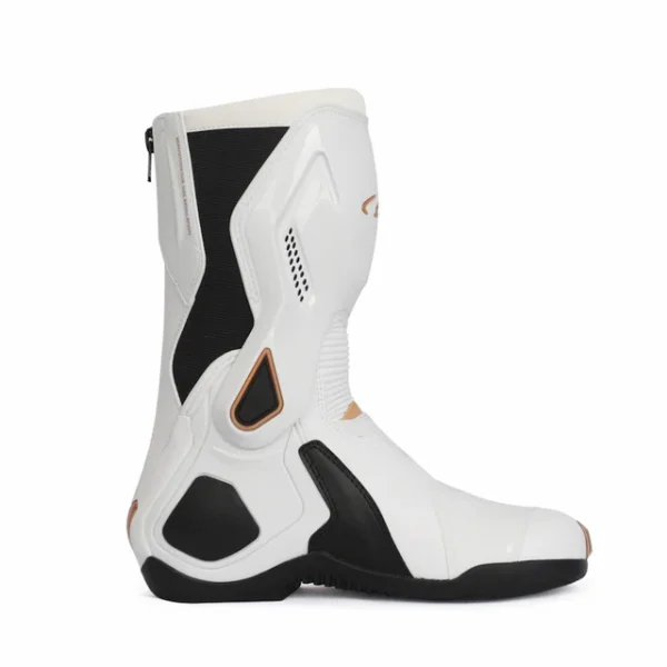 Allgoal Motorcycle Riding Boots White/Gold - 图片 5