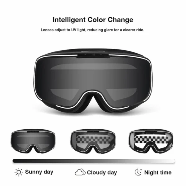 Photochromic Motorcycle Goggles - 图片 2