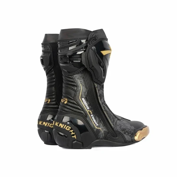 Allgoal Motorcycle Riding Boots Black/Gold – Limited Edition - 图片 3