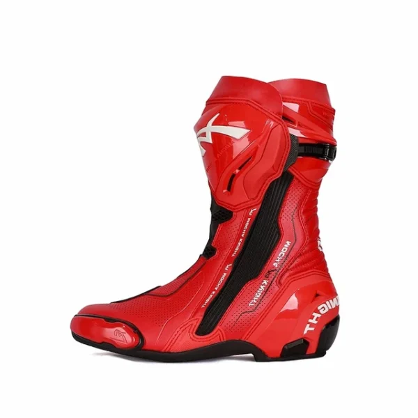 Allgoal Red Motorcycle Riding Boots - 图片 2