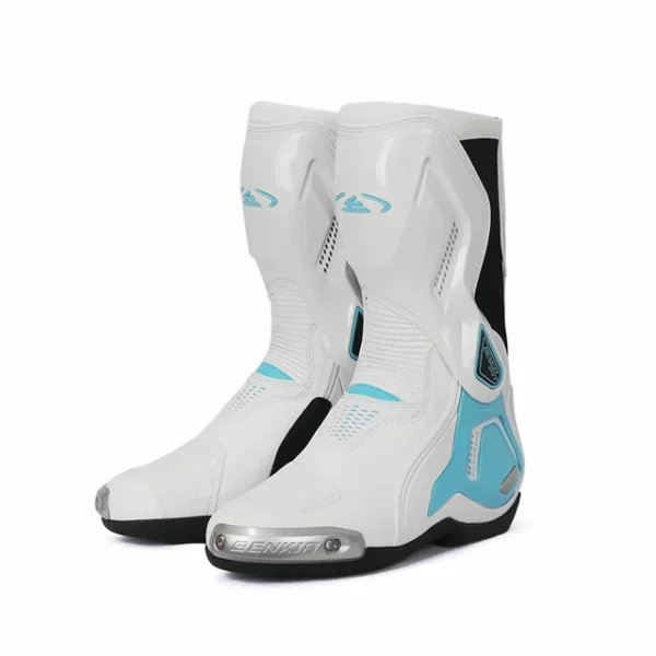 Allgoal Sky Blue Motorcycle Riding Boots - 图片 2