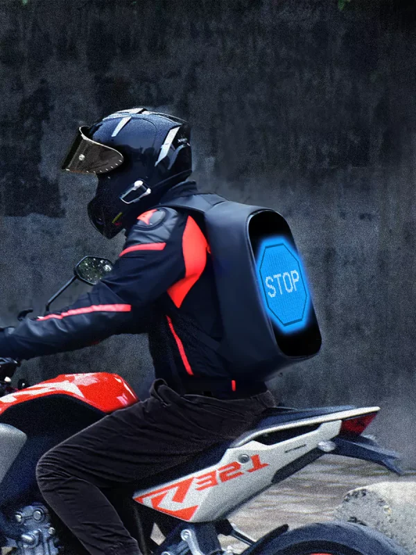 LED Display Backpack Bluetooth APP Graffiti Animation Smart Helmet Bag - 图片 3