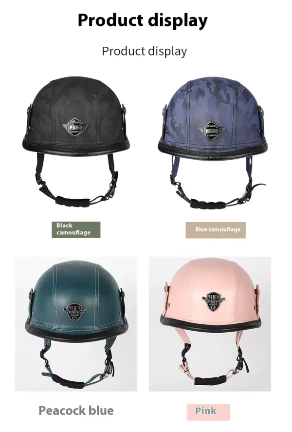 German style steel helmet motorcycle summer helmet motorcycle - 图片 8
