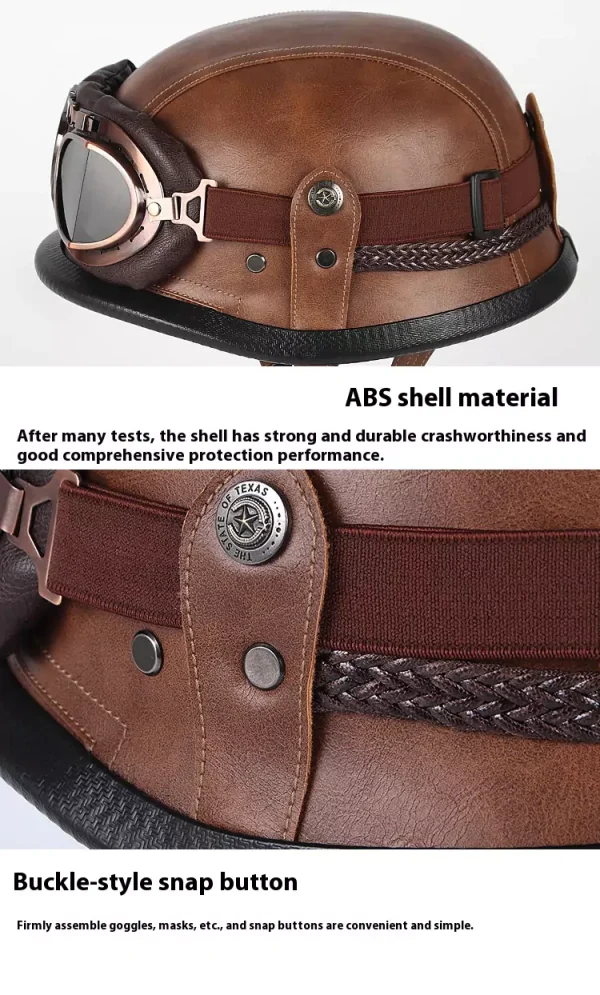 German style steel helmet motorcycle summer helmet motorcycle - 图片 10