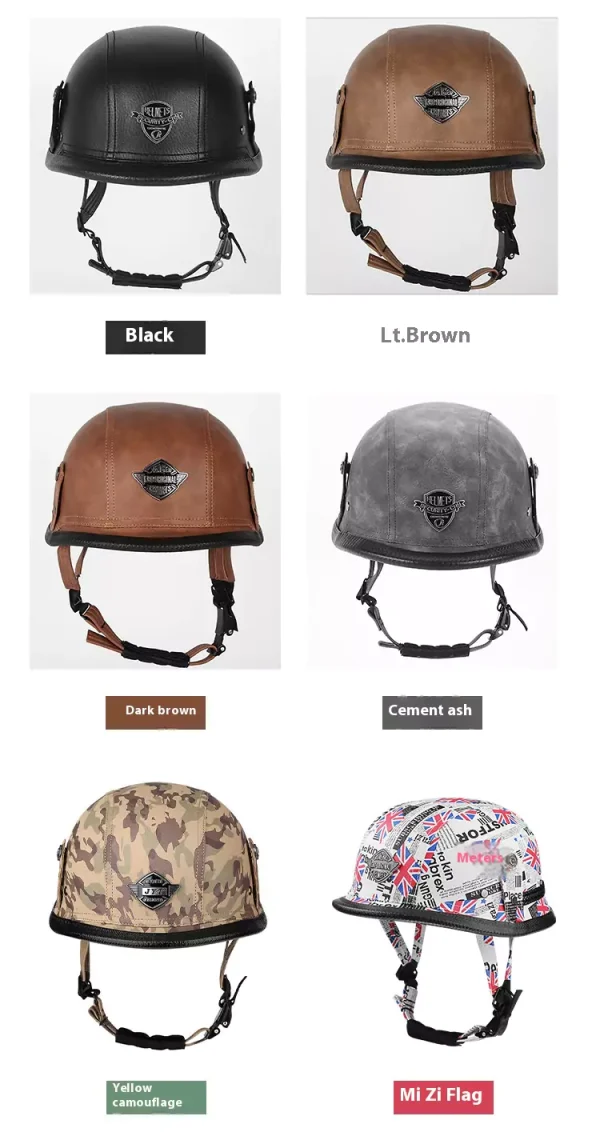 German style steel helmet motorcycle summer helmet motorcycle - 图片 14