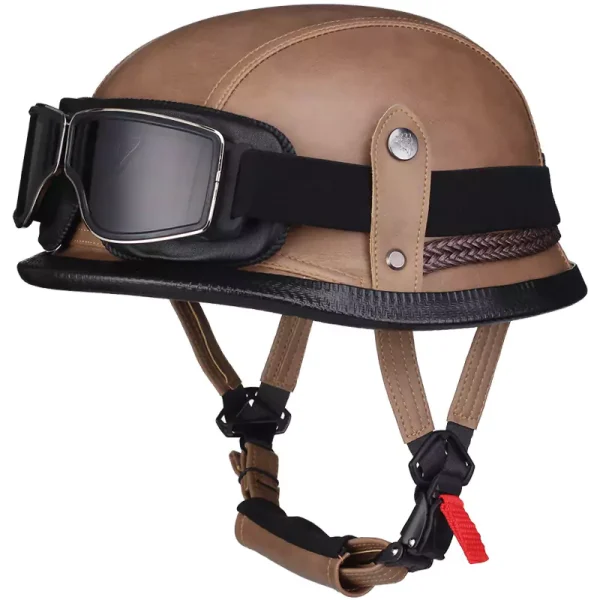 German style steel helmet motorcycle summer helmet motorcycle - 图片 6